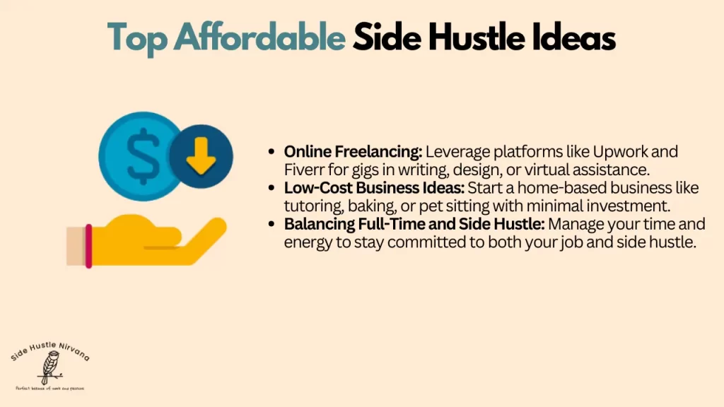 Top Affordable Side Hustle Ideas