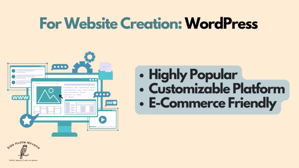 For Website Creation: WordPress