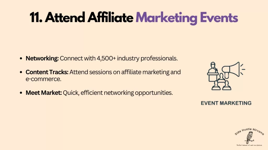 Attend Affiliate Marketing Events