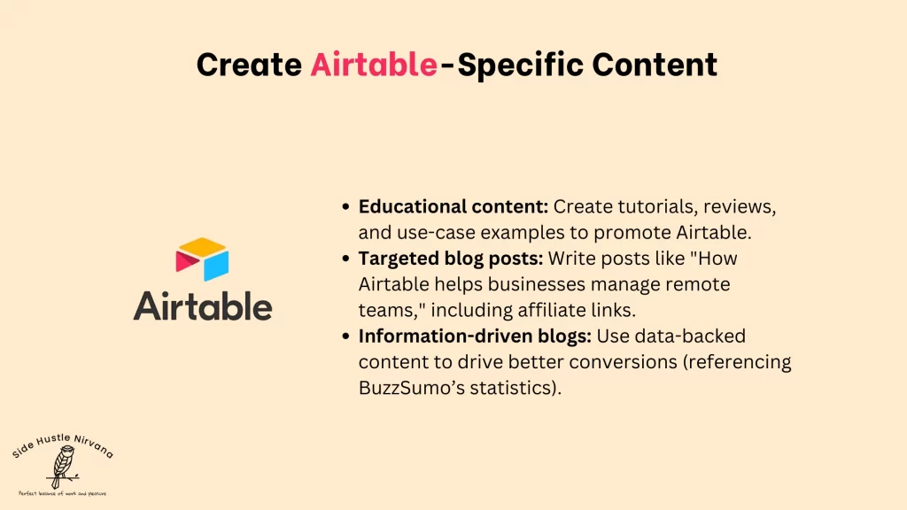 Create Airtable-Specific Content