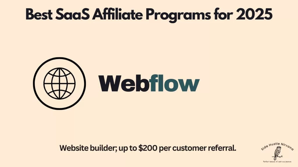 Webflow - A SaaS Affiliate Program