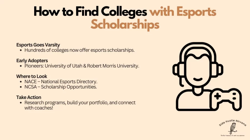 How to Find Colleges with Esports Scholarships