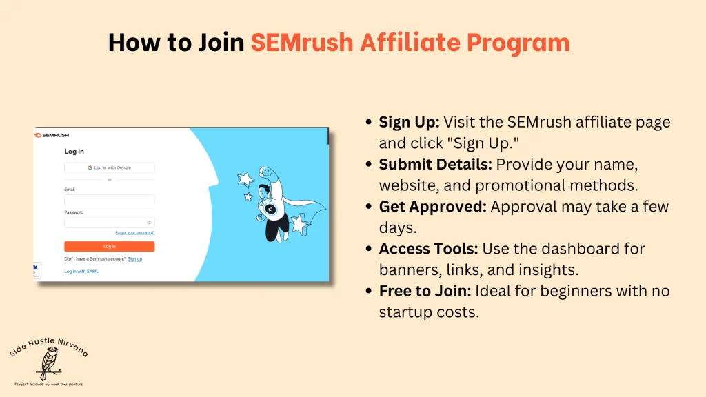 How to Join SEMrush Affiliate Program