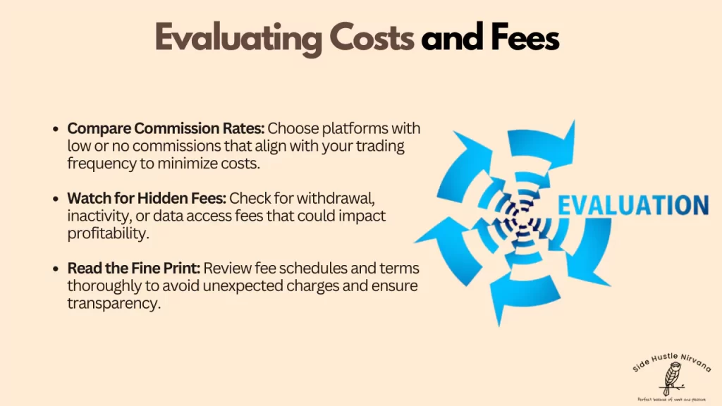 Evaluating Costs and Fees