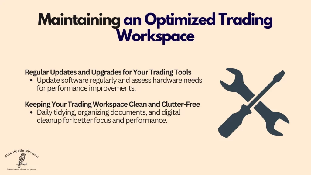 Maintaining an Optimized Trading Workspace