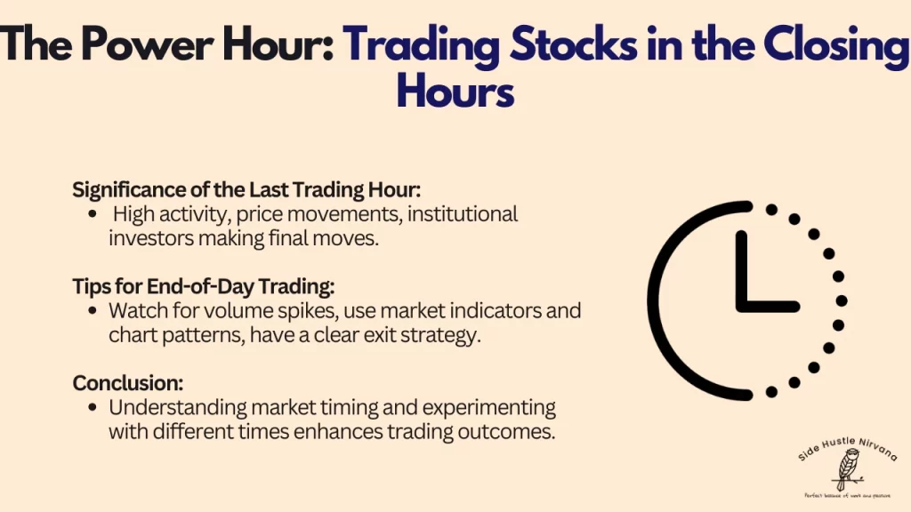 The Power Hour: Trading Stocks in the Closing Hours