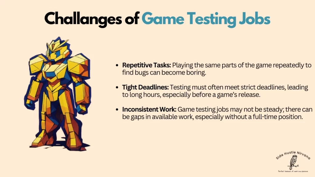 Challenges of Game Testing Jobs