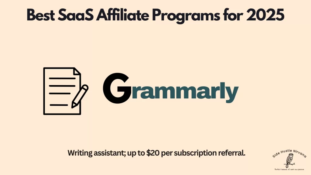 Grammarly- A SaaS Affiliate Program