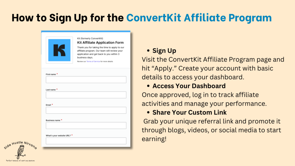 How to Sign Up for the ConvertKit Affiliate Program