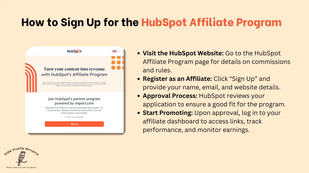 How to Sign Up for the HubSpot Affiliate Program