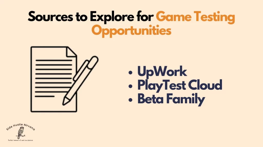 Sources to Explore for Game Testing Opportunities