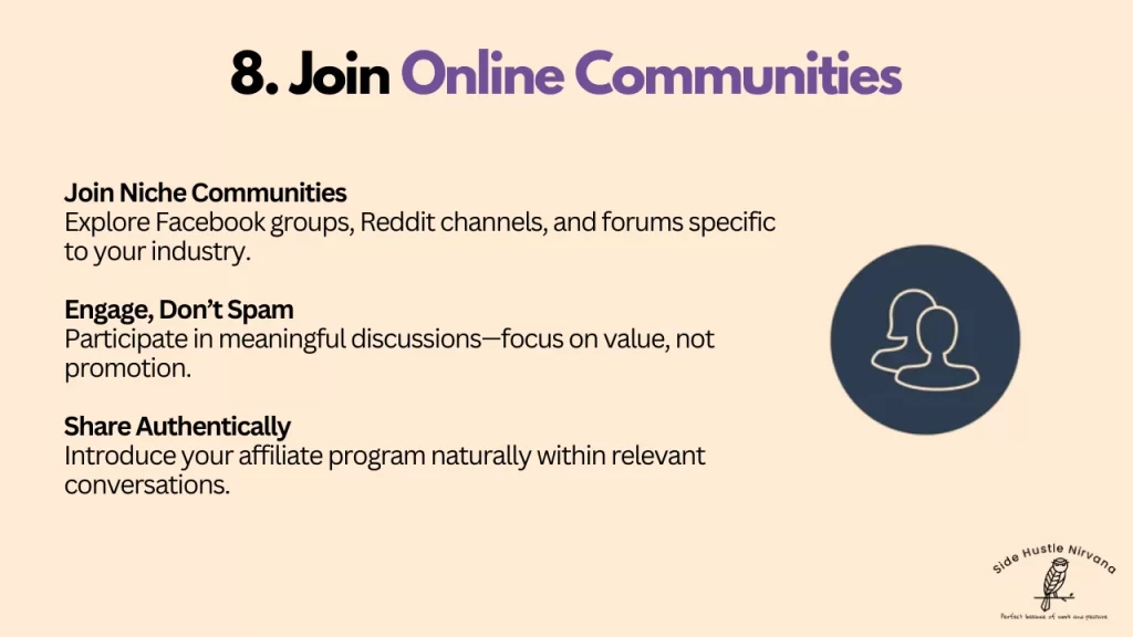 Join Online Communities