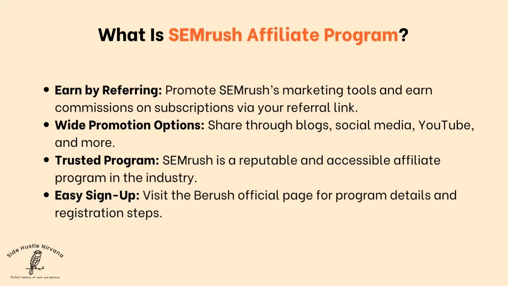 What Is SEMrush Affiliate Program?