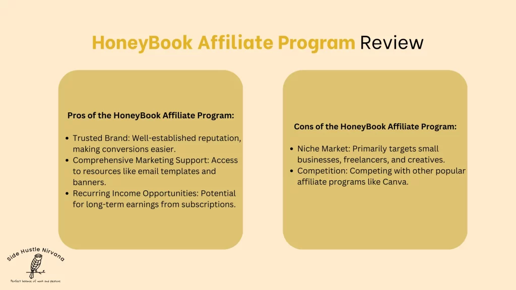 HoneyBook Affiliate Program Review