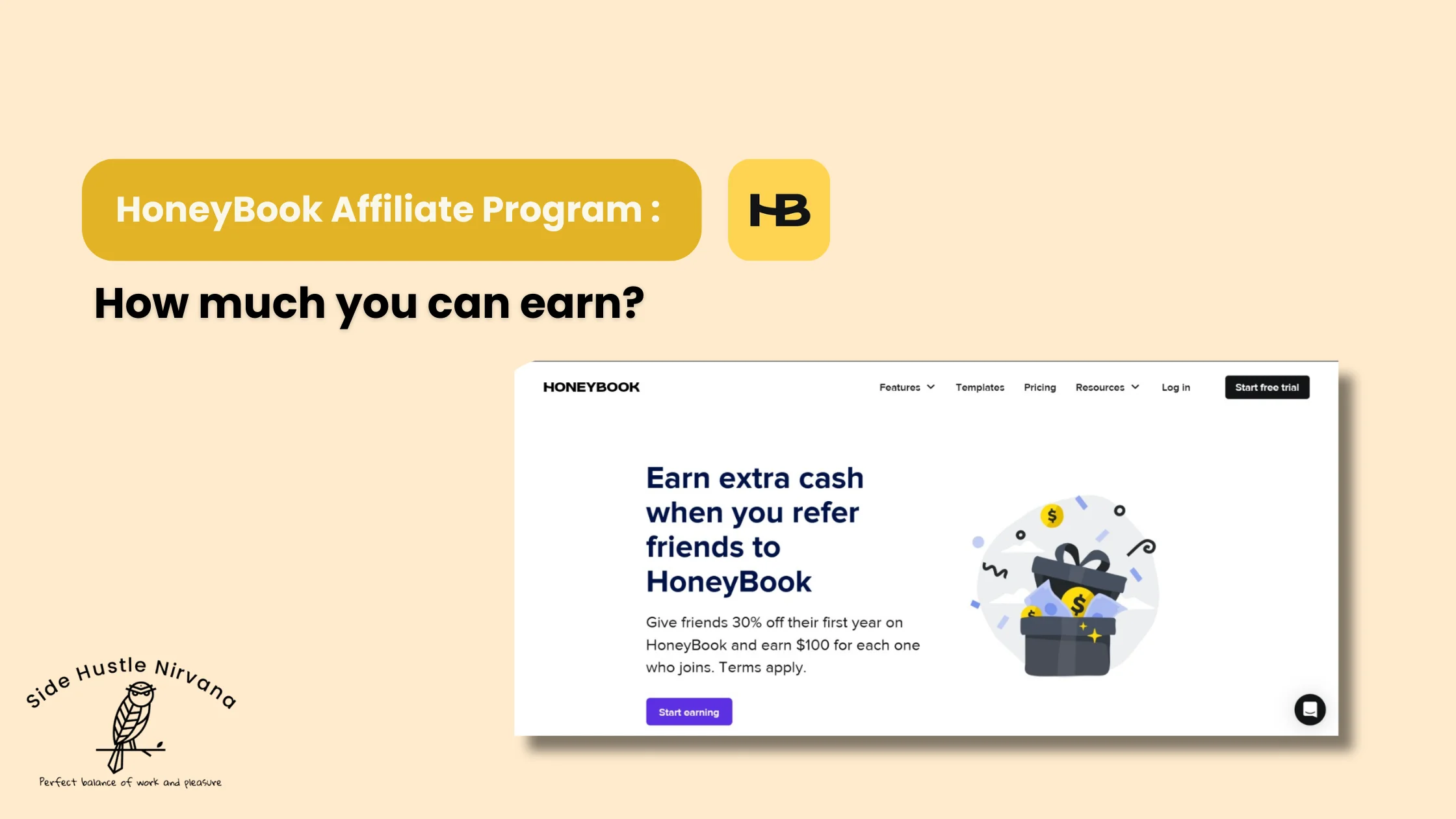 HoneyBook Affiliate Program: How much you can earn?