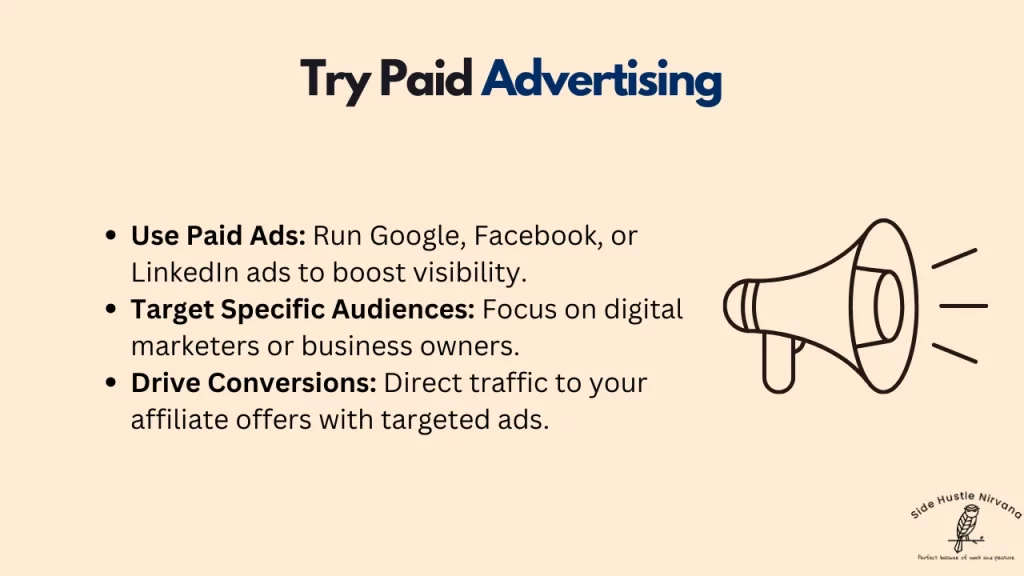 Try Paid Advertising