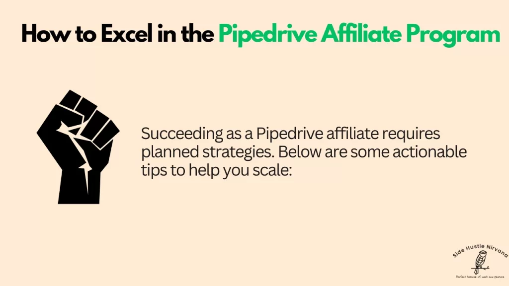 How to Excel in the Pipedrive Affiliate Program