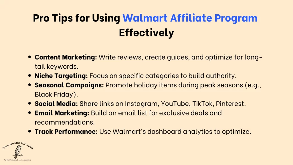 Pro Tips for Using Walmart Affiliate Program Effectively