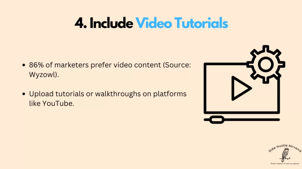 Include Video Tutorials