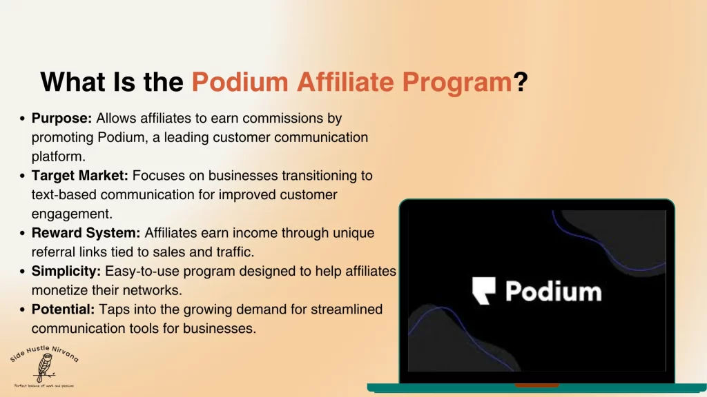 What Is the Podium Affiliate Program?