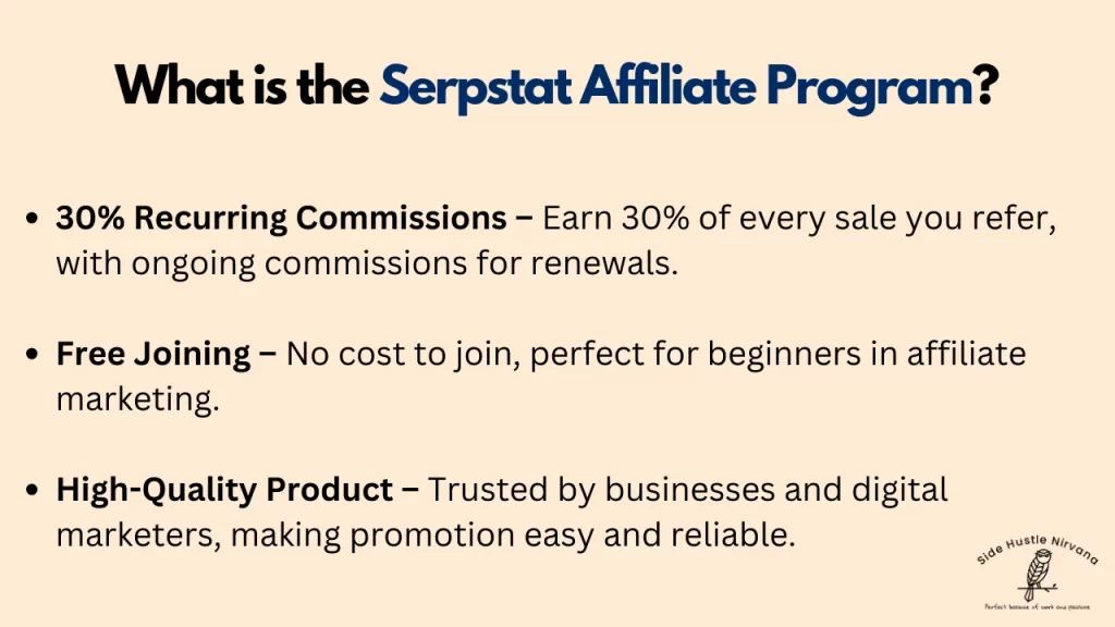 What is the Serpstat Affiliate Program?