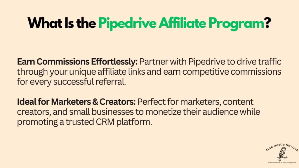 What Is the Pipedrive Affiliate Program?