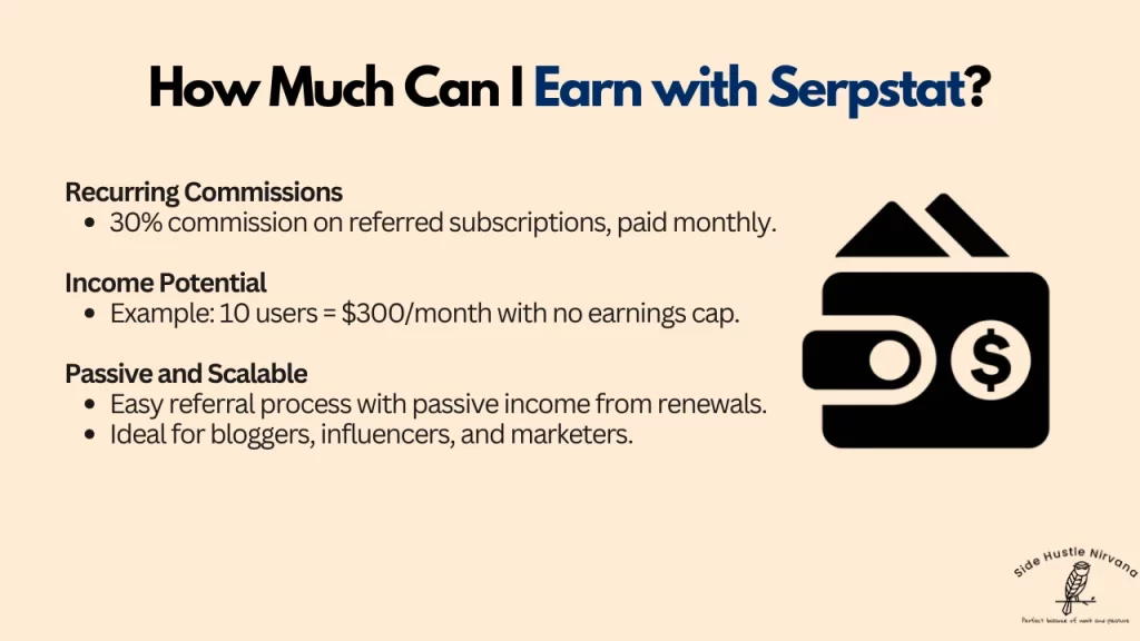 How Much Can I Earn with Serpstat?