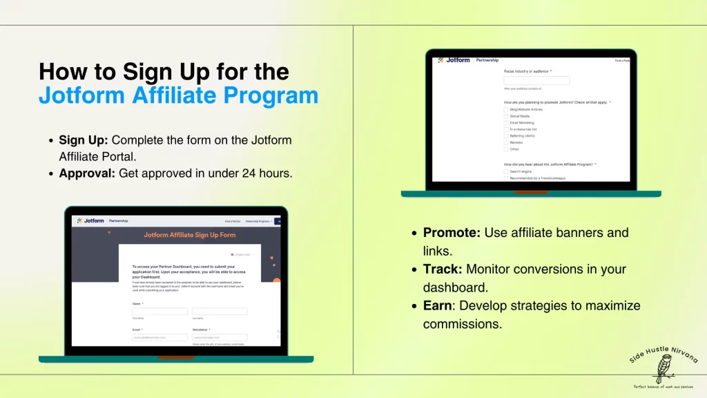 How to Sign Up for the Jotform Affiliate Program