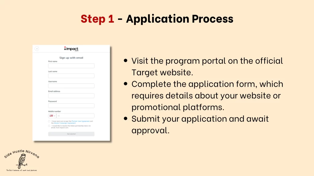 Step 1 - Application Process