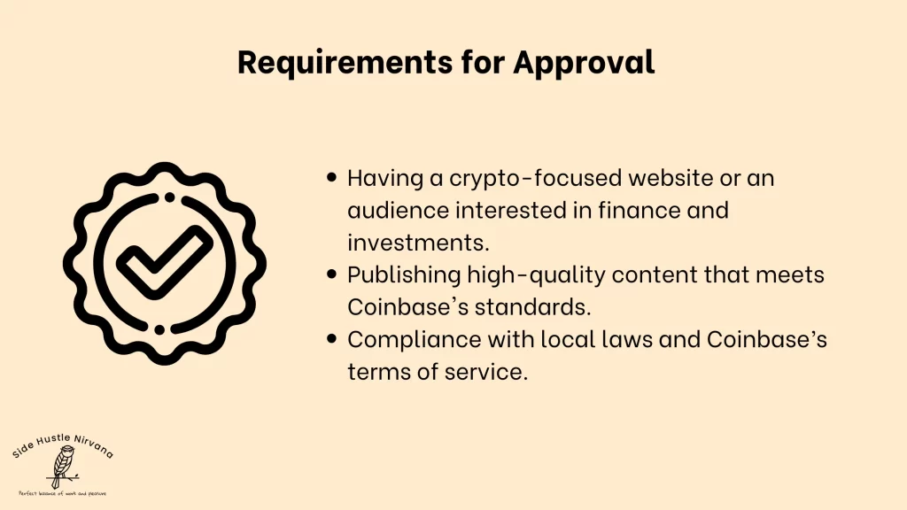 Requirements for Approval