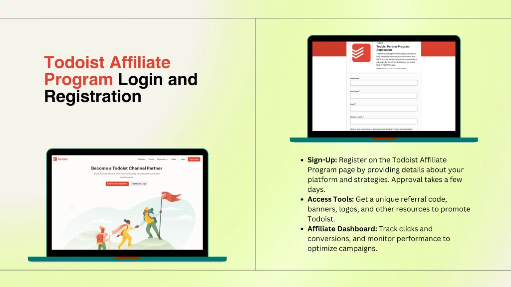 Todoist Affiliate Program Login and Registration