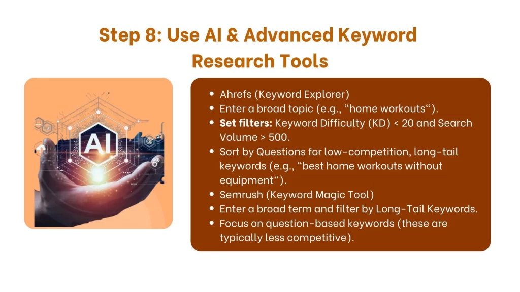 Use AI & Advanced Keyword Research Tools