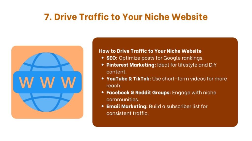 Drive Traffic to Your Niche Website