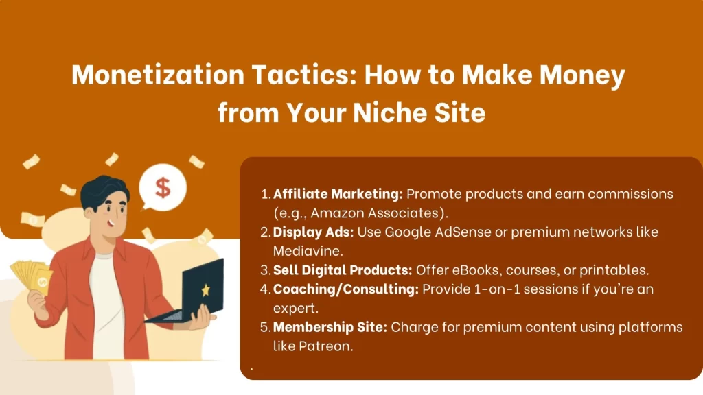 Monetization Tactics: How to Make Money from Your Niche Site