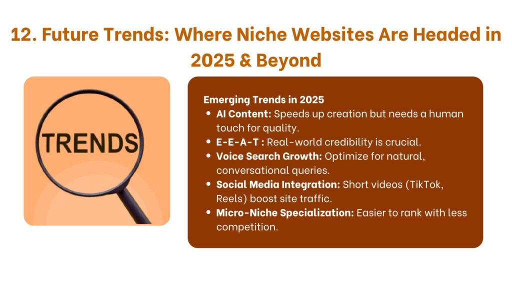 Future Trends: Where Niche Websites Are Headed in 2025 & Beyond