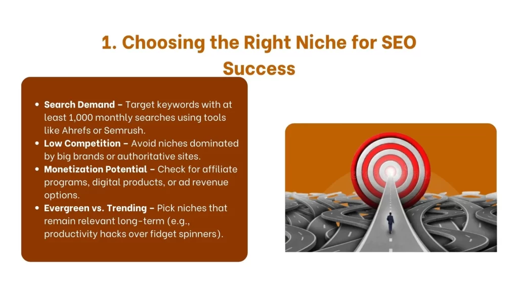 Choosing the Right Niche for SEO Success