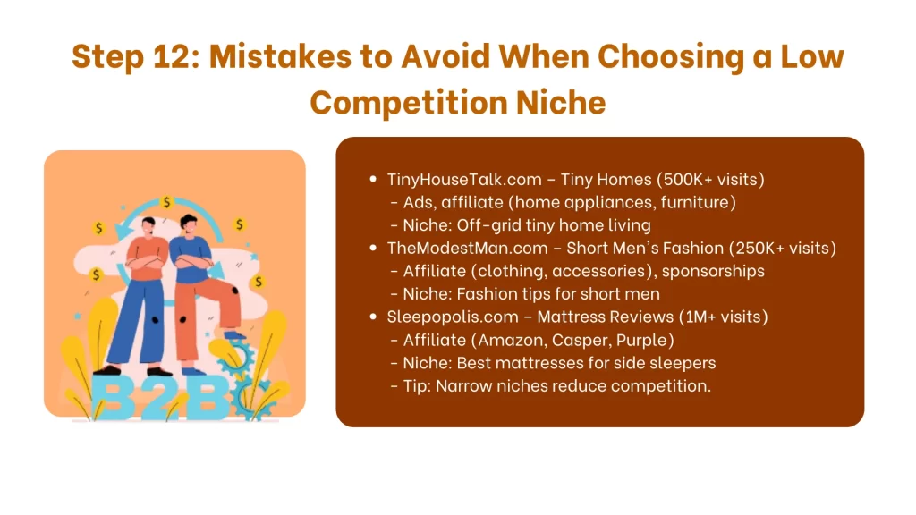 Mistakes to Avoid When Choosing a Low Competition Niche