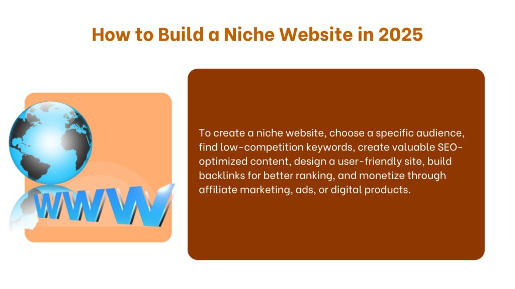 How to Build a Niche Website in 2025