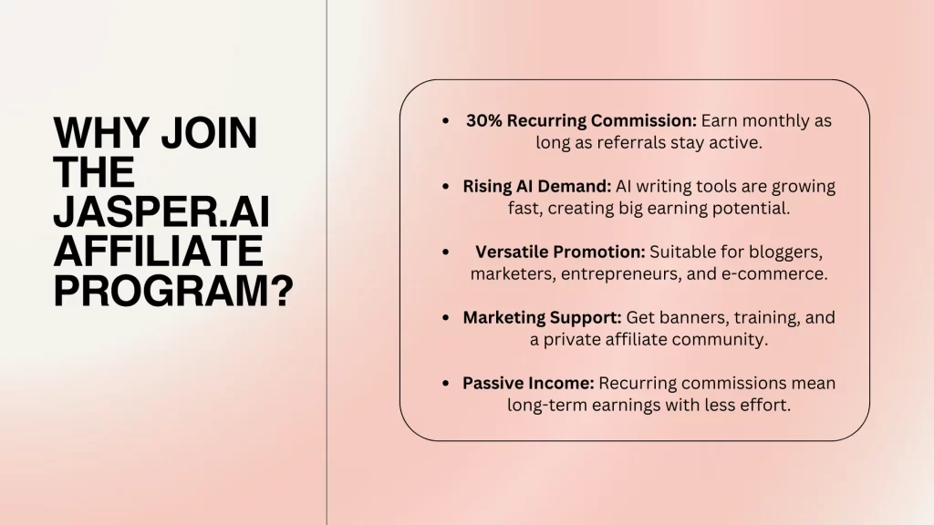 Why Join the Jasper.ai Affiliate Program?