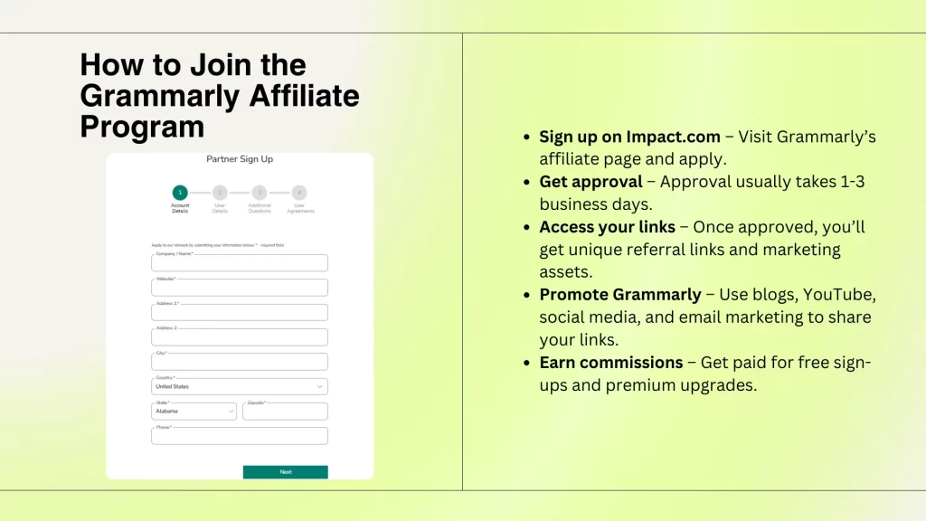 How to Join the Grammarly Affiliate Program