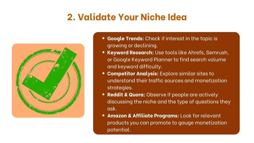 Validate Your Niche Idea