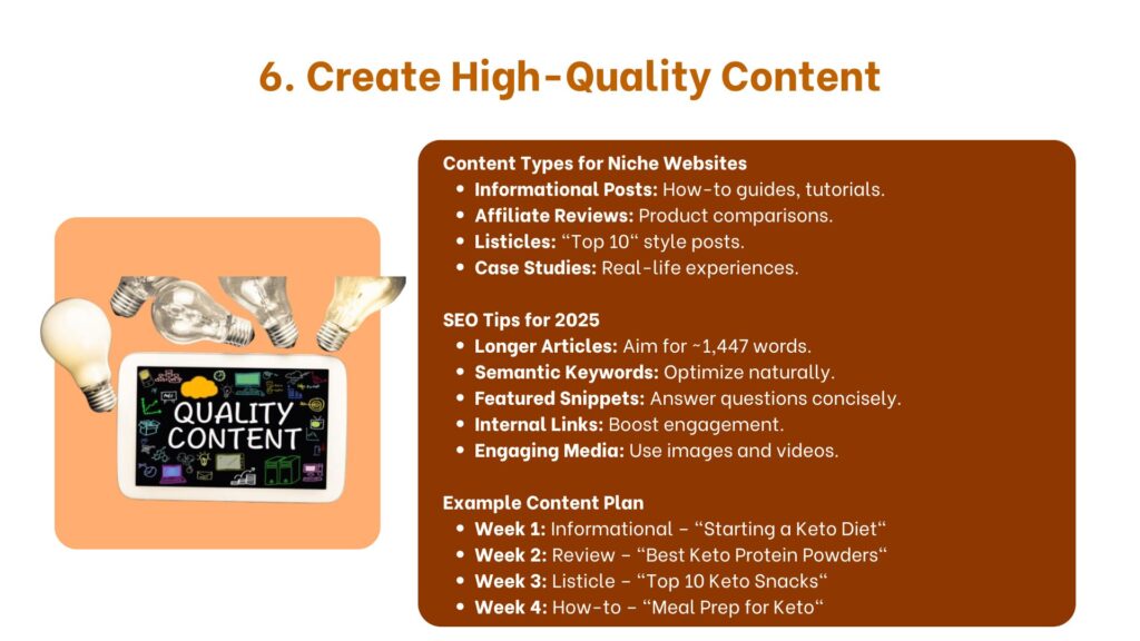 Create High-Quality Content