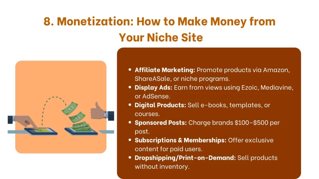 Monetization: How to Make Money from Your Niche Site